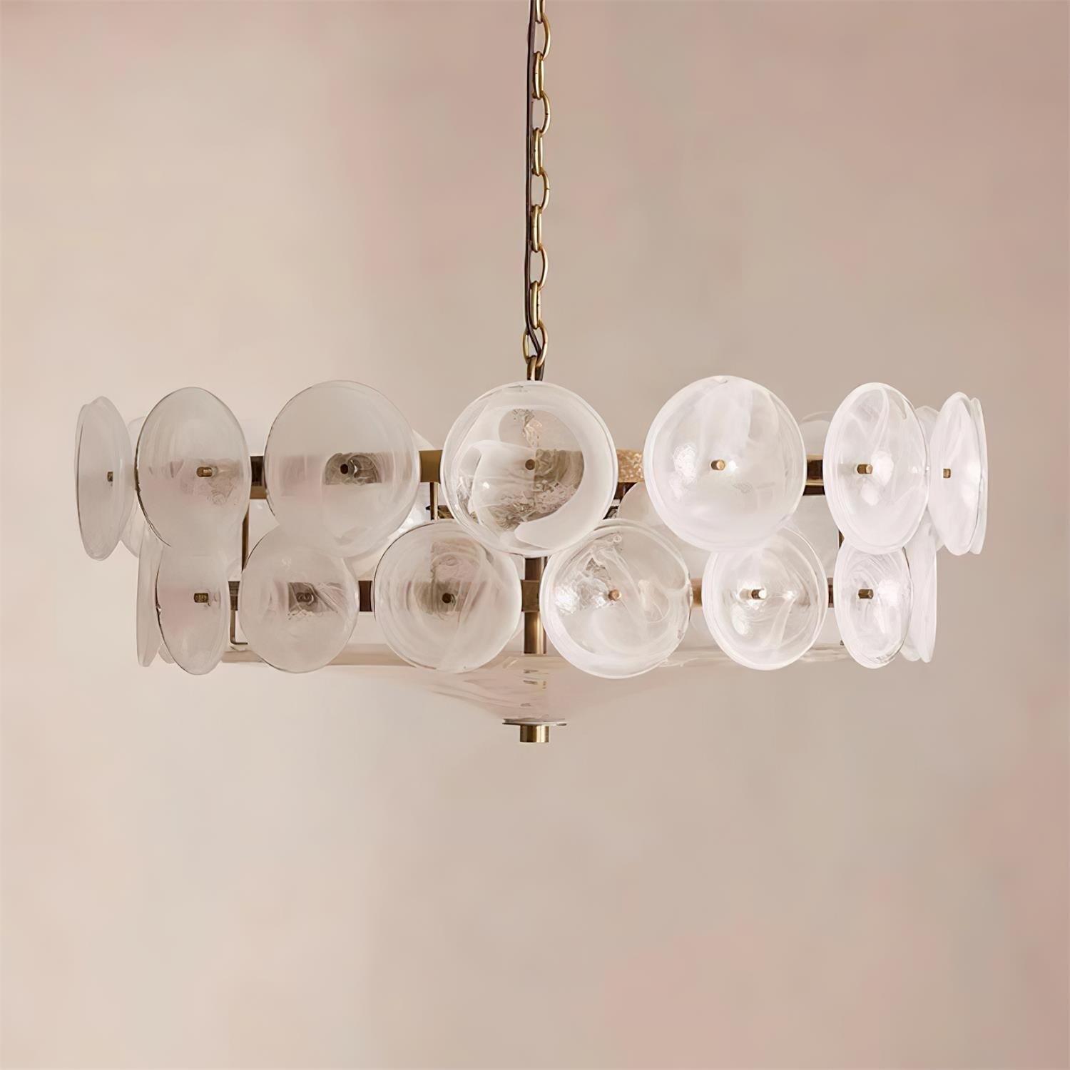 Ventilo Moderne Hanglamp van Amber Glas