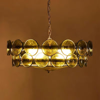 Ventilo Moderne Hanglamp van Amber Glas