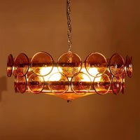 Ventilo Moderne Hanglamp van Amber Glas