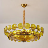Ventilo Moderne Hanglamp van Amber Glas
