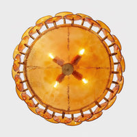 Ventilo Moderne Hanglamp van Amber Glas