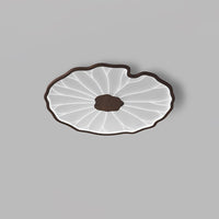 Solara Plafondlamp Lotusblad met Houten Afwerking