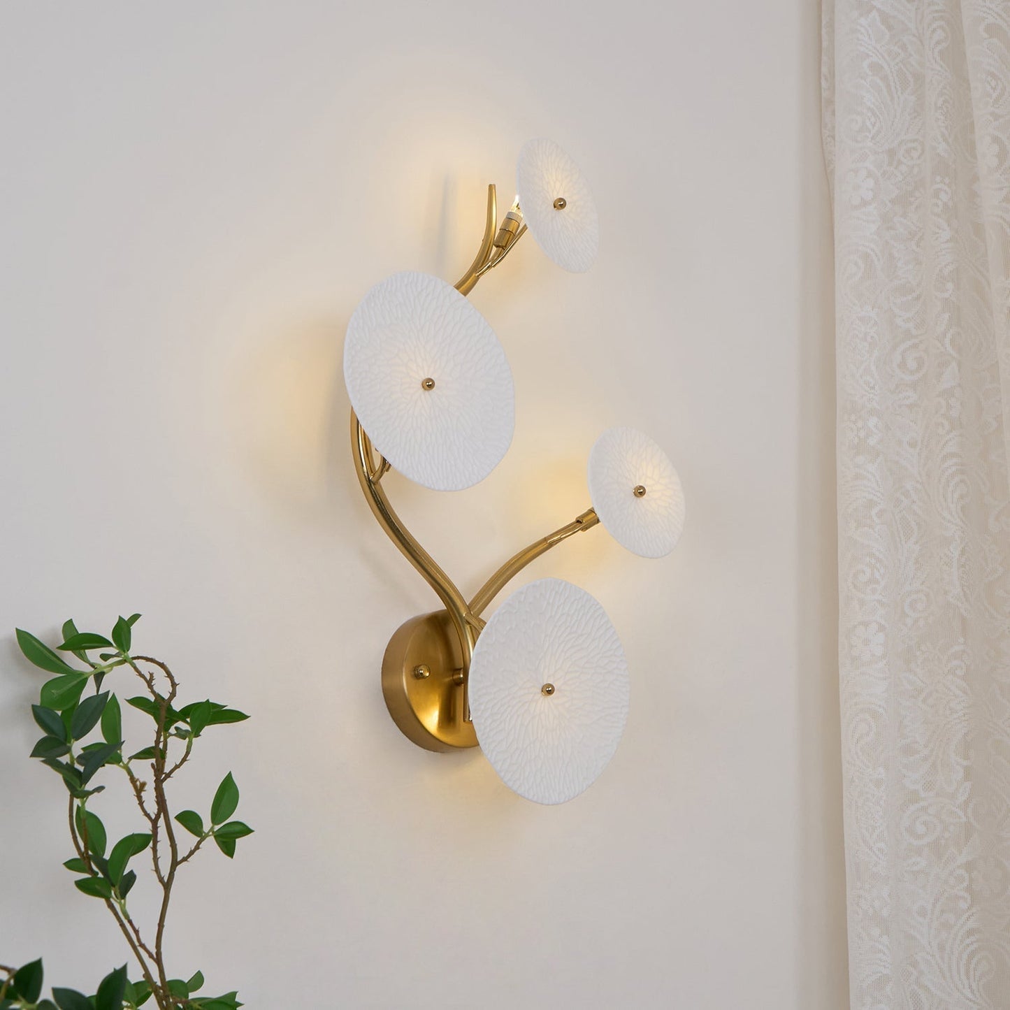 Kaivo Wandlamp Lotusblad