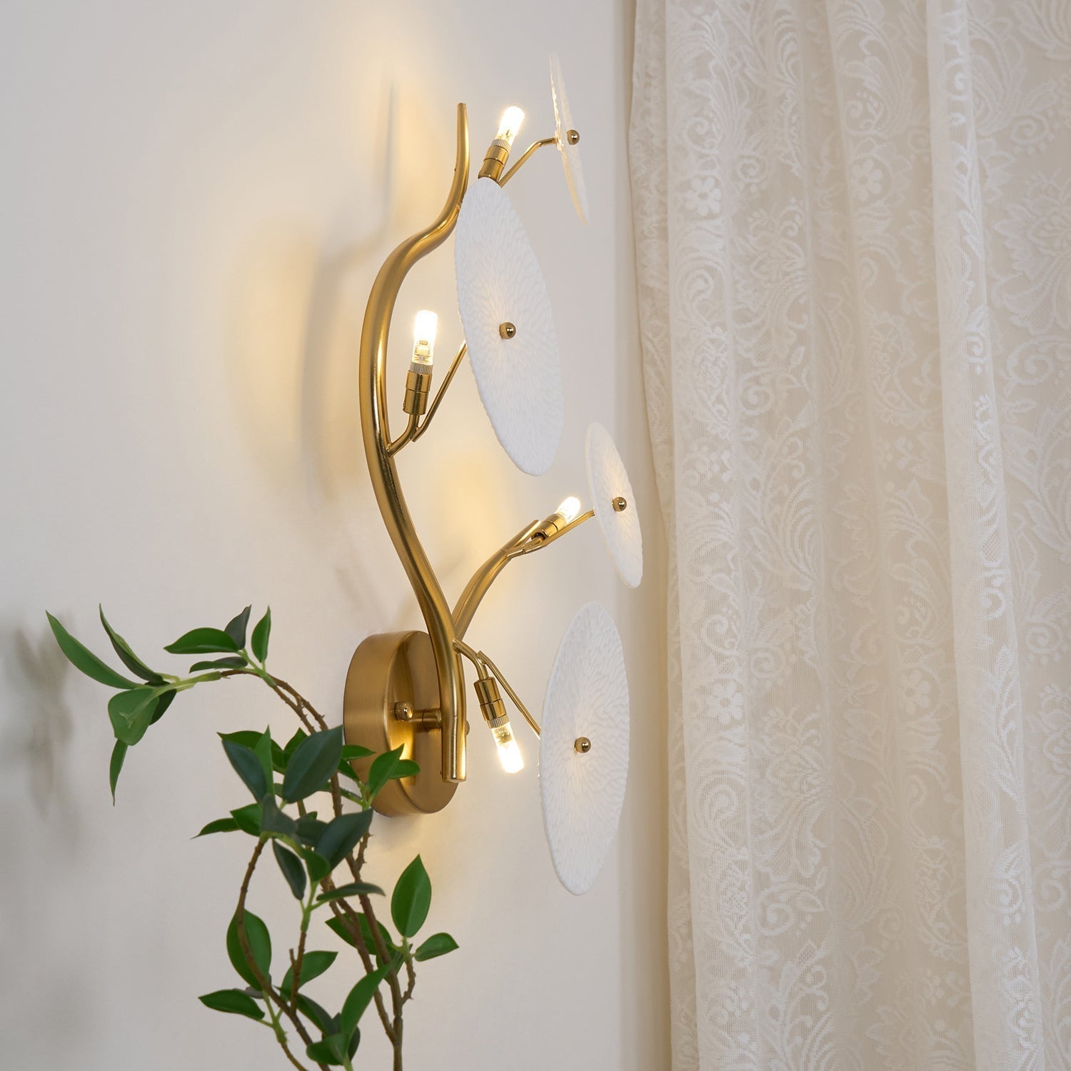 Kaivo Wandlamp Lotusblad
