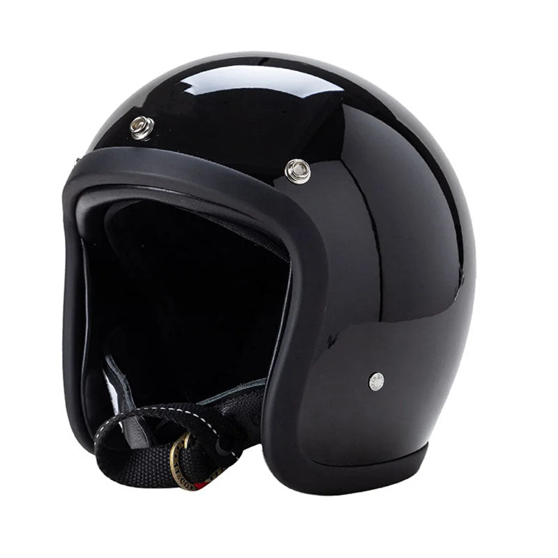Retro Low-Profile Motorhelm Met DOT En ECE Certificering Voor Veilige Rit