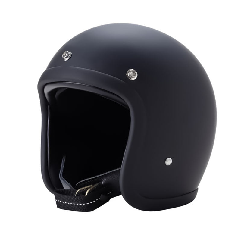 Retro Low-Profile Motorhelm Met DOT En ECE Certificering Voor Veilige Rit