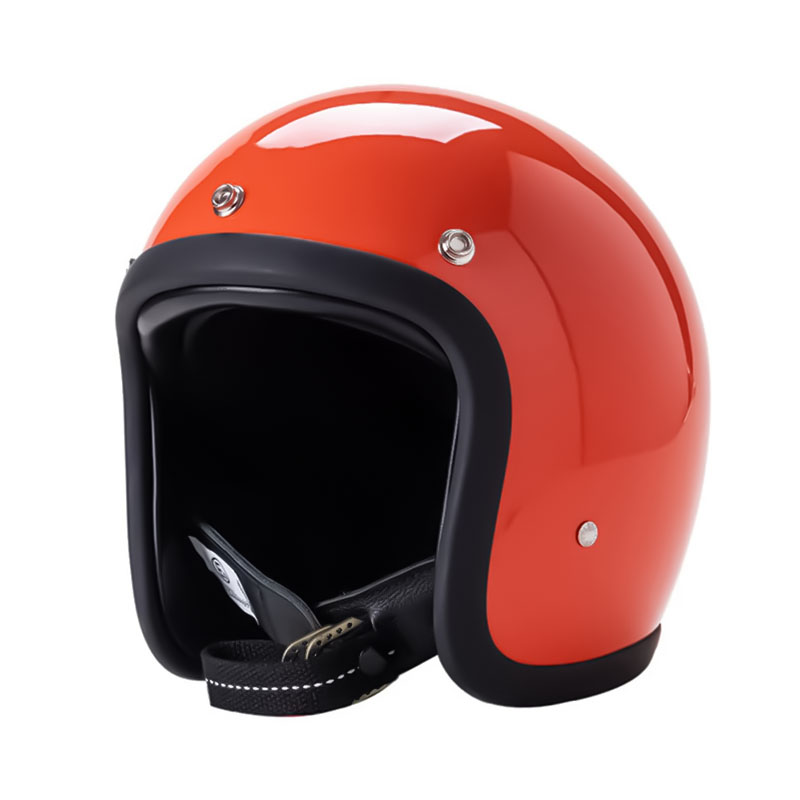 Retro Low-Profile Motorhelm Met DOT En ECE Certificering Voor Veilige Rit
