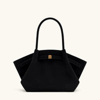 Luxe Schoudertas voor Vrouwen - Grote Capaciteit, Elegante Ontwerp, Zwart in Faux Suède