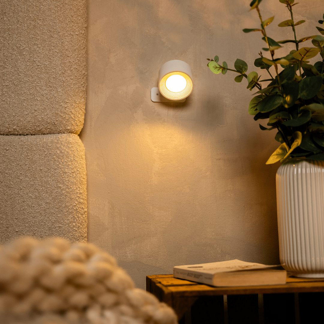 Luméa | LED Wandlamp – Draadloze Verlichting en 360° Draaiende Kop