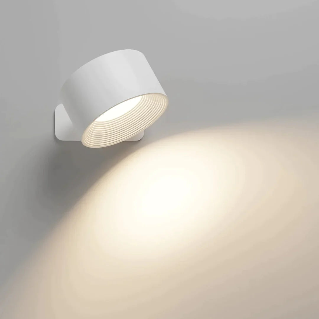 Luméa | LED Wandlamp – Draadloze Verlichting en 360° Draaiende Kop