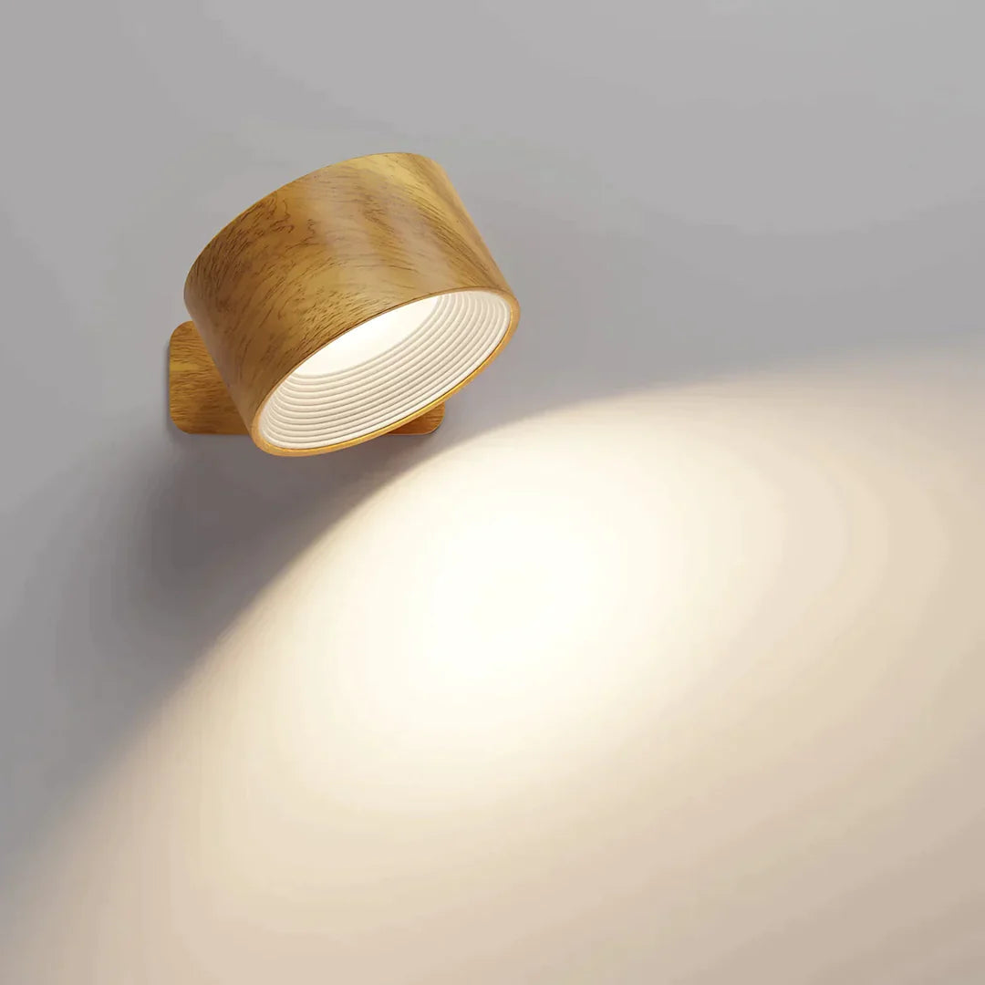Luméa | LED Wandlamp – Draadloze Verlichting en 360° Draaiende Kop