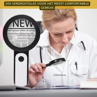 LumenSight | Krachtige 30x LED vergrootglas voor lezen en inspectie