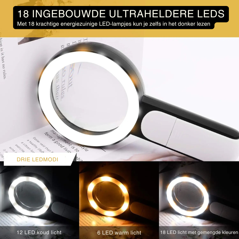 LumenSight | Krachtige 30x LED vergrootglas voor lezen en inspectie