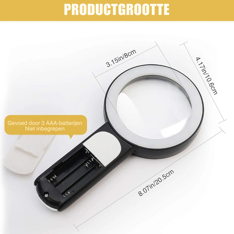 LumenSight | Krachtige 30x LED vergrootglas voor lezen en inspectie