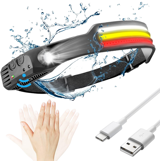 LED Hoofdlamp X3 – Waterdichte & Oplaadbare Hoofdlamp voor Hardlopen, Wandelen & Buitenavonturen