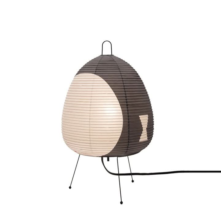 Tafellamp met rijstpapier lampenkap en Japans geïnspireerd ontwerp