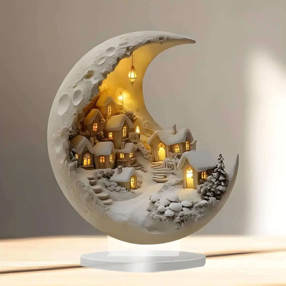 Lunadale - Acryl Maan & Dorpscene Decor
