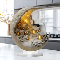 Lunadale - Acryl Maan & Dorpscene Decor