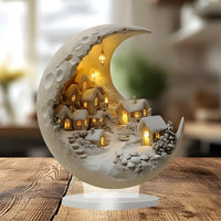 Lunadale - Acryl Maan & Dorpscene Decor
