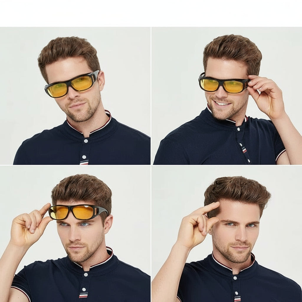 LunarisGlow | Anti-verblindingsbril voor Nachtelijk Rijden met UV400 Bescherming