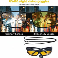 LunarisGlow | Anti-verblindingsbril voor Nachtelijk Rijden met UV400 Bescherming