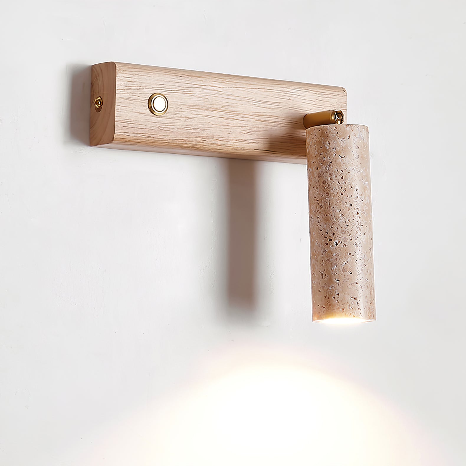 Ornoria Wandlamp Cilindrisch in Travertin
