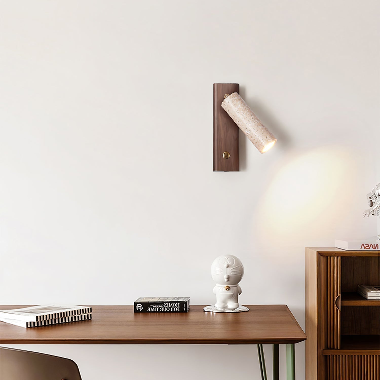 Ornoria Wandlamp Cilindrisch in Travertin