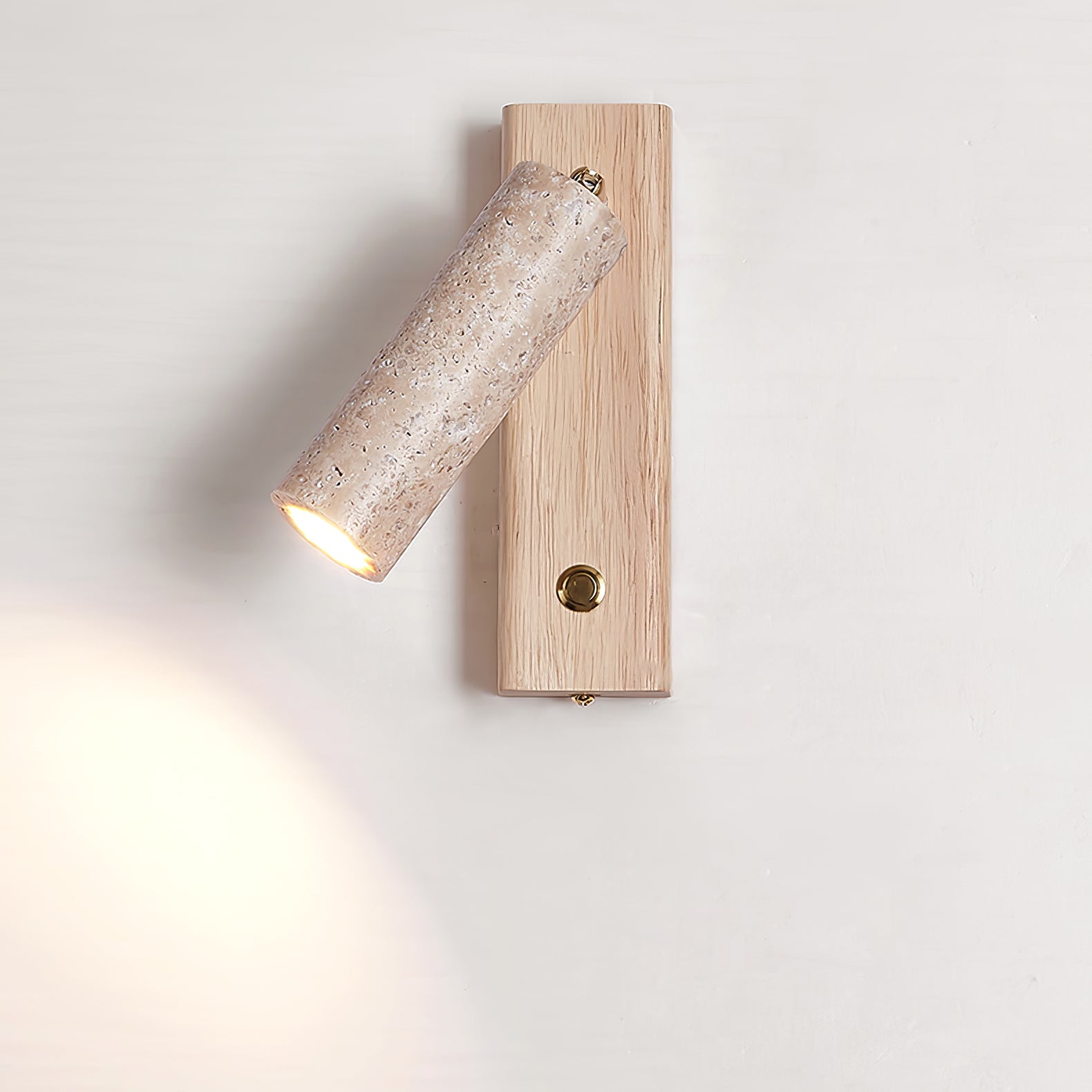 Ornoria Wandlamp Cilindrisch in Travertin