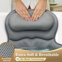LuxeRest | Ergonomisch Mesh Badkussen voor Nek- en Rugondersteuning
