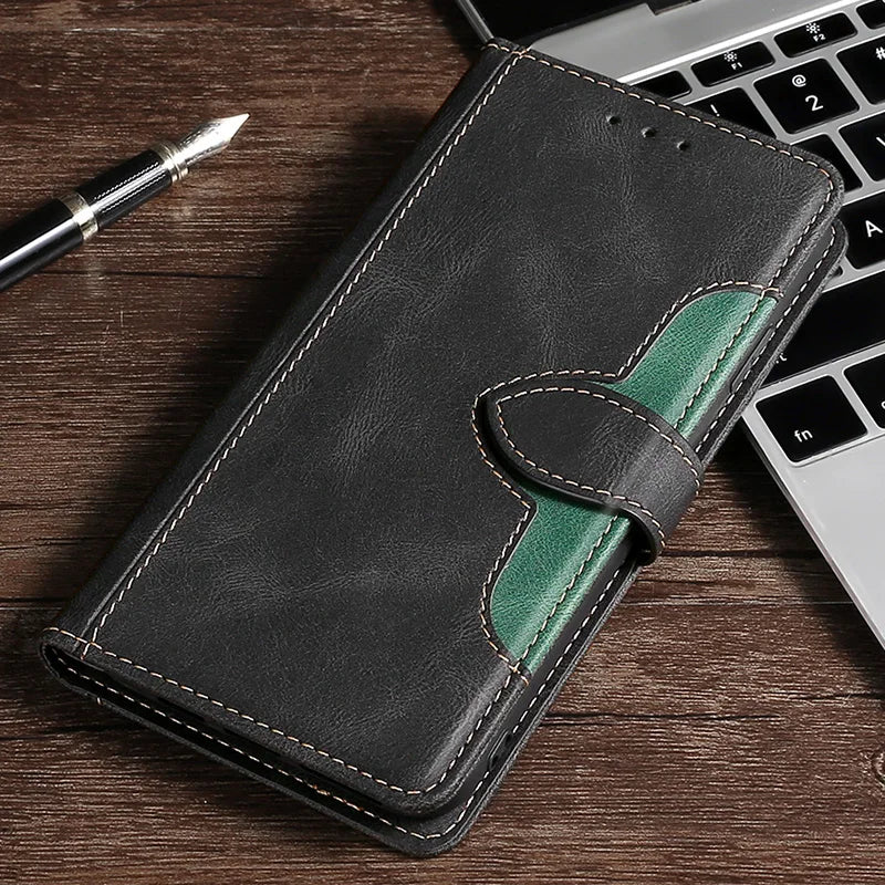 LuxurCase | Magnetische Leren Hoes voor iPhone met Kaarthouder