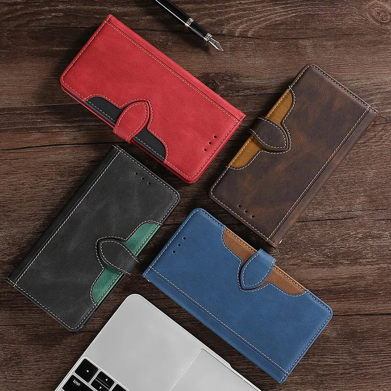 LuxurCase | Magnetische Leren Hoes voor iPhone met Kaarthouder