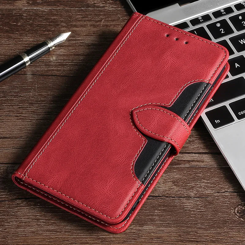 LuxurCase | Magnetische Leren Hoes voor iPhone met Kaarthouder
