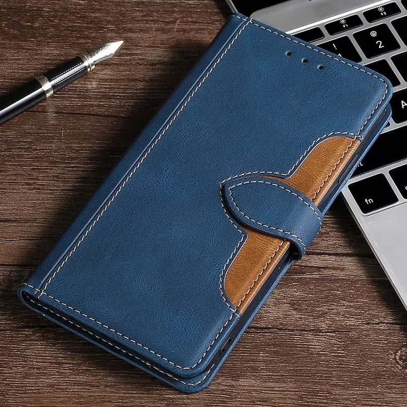 LuxurCase | Magnetische Leren Hoes voor iPhone met Kaarthouder