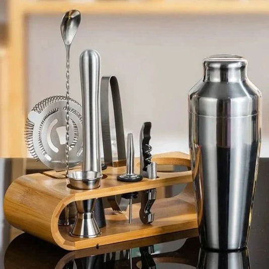 LUXMIX BARSET – 10-delig Cocktailset van RVS voor stijlvolle drankjes