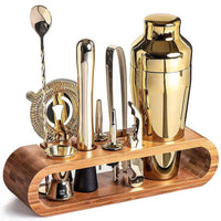 LUXMIX BARSET – 10-delig Cocktailset van RVS voor stijlvolle drankjes