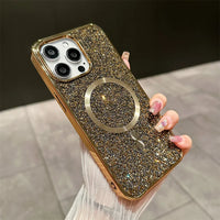 Bling Glitter Magnetische Hülle Voor iPhone