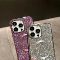 Bling Glitter Magnetische Hülle Voor iPhone