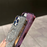 Bling Glitter Magnetische Hülle Voor iPhone
