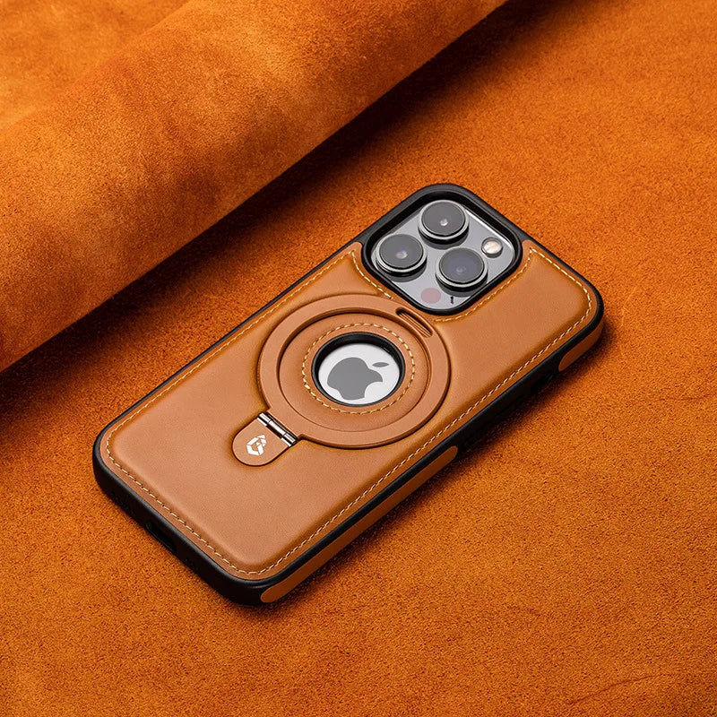 Magnetische iPhone-hoes met onzichtbare ringstandaard