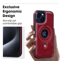 Magnetische iPhone-hoes met onzichtbare ringstandaard