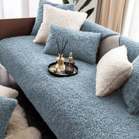 Luxe Warme Fleece Meubel Beschermmat Antislip Bank Bedekking