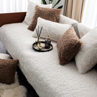 Luxe Warme Fleece Meubel Beschermmat Antislip Bank Bedekking