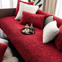Luxe Warme Fleece Meubel Beschermmat Antislip Bank Bedekking