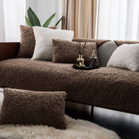 Luxe Warme Fleece Meubel Beschermmat Antislip Bank Bedekking