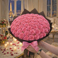 Glitter Rozen Cadeau – Enkele Roos of Rozenboeket in Elegante Cadeaubox