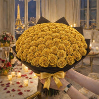 Glitter Rozen Cadeau – Enkele Roos of Rozenboeket in Elegante Cadeaubox