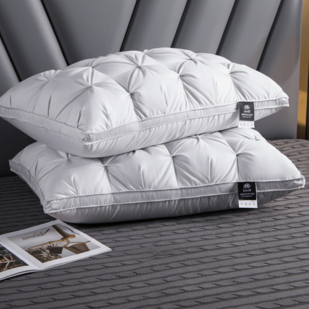 DREAMFEATHER – Luxe Ganzendons Kussen voor een Verkwikkende Slaap