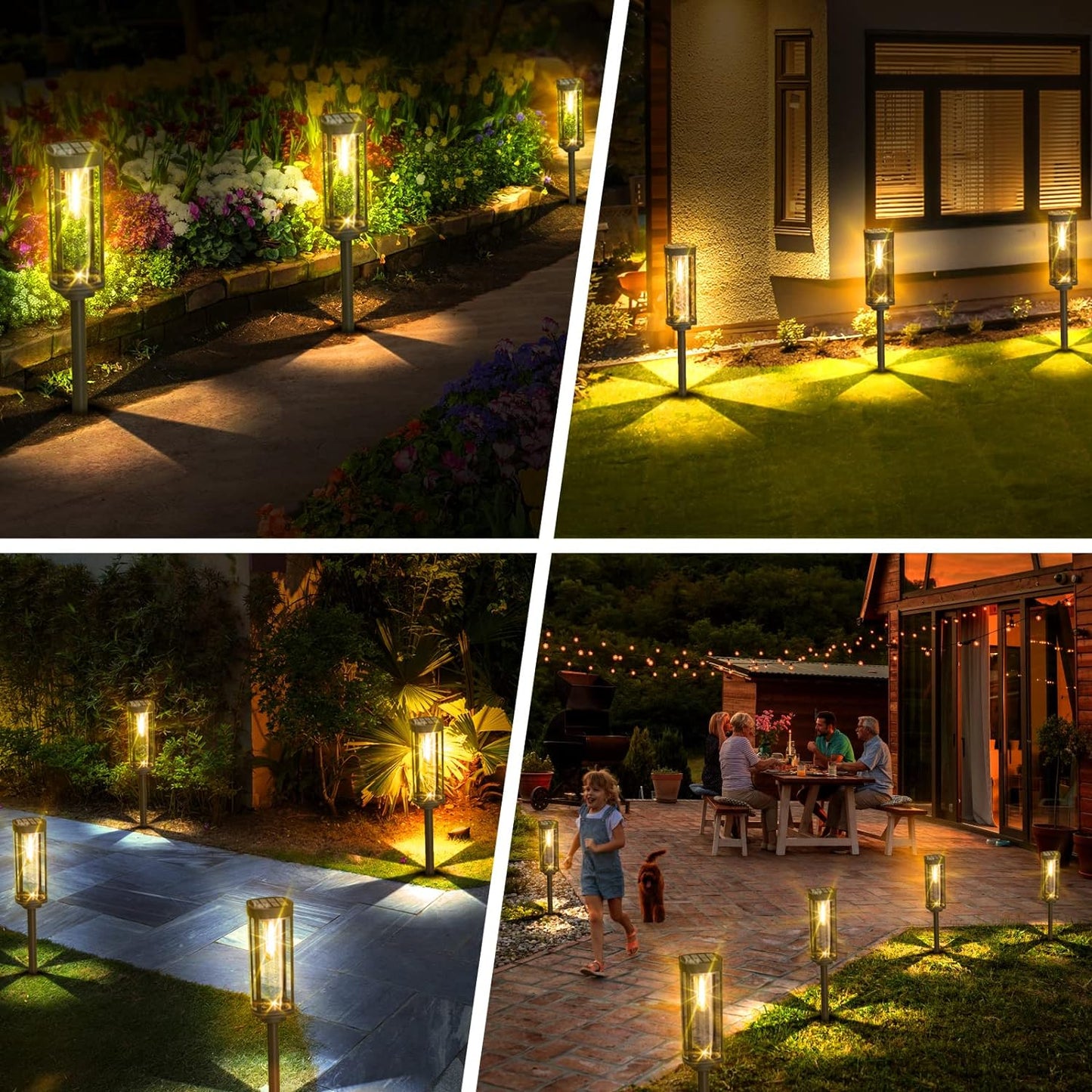 Zonne-Gartenlamp met warm LED-licht – Weerbestendig aluminiumdesign | Brehn