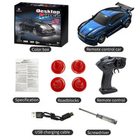 SPEEDNOVA – Mini 1:64 RC-Drift-Racewagen met LED-koplampen