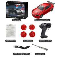 SPEEDNOVA – Mini 1:64 RC-Drift-Racewagen met LED-koplampen